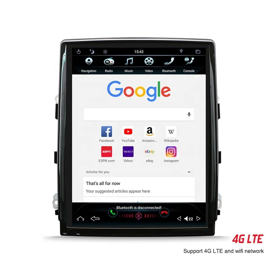 6-Core 4+64GB Car Multimedia Player 10.4inch 768*1024 LCD Screen USB DSP Wireless Carplay for 2010-2016